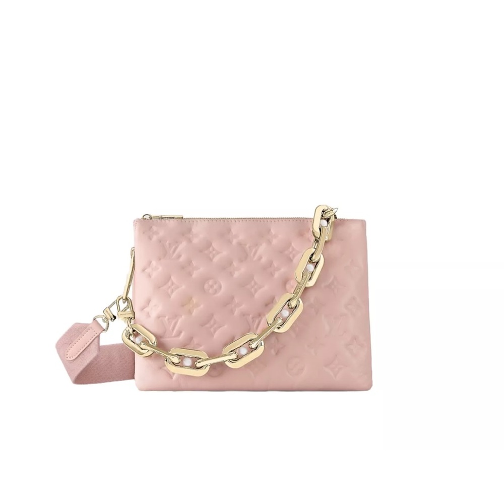 SOLD OUT RARE *PEARLS* Louis Vuitton Coussin PM LV Night Pink 💯% Authentic